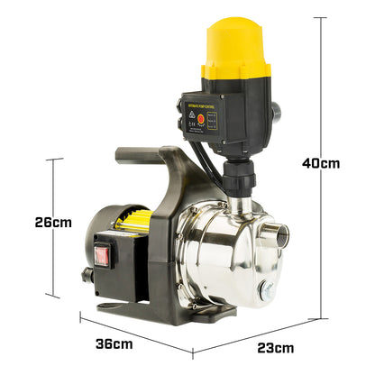 1400w Automatic stainless electric water pump - Yellow