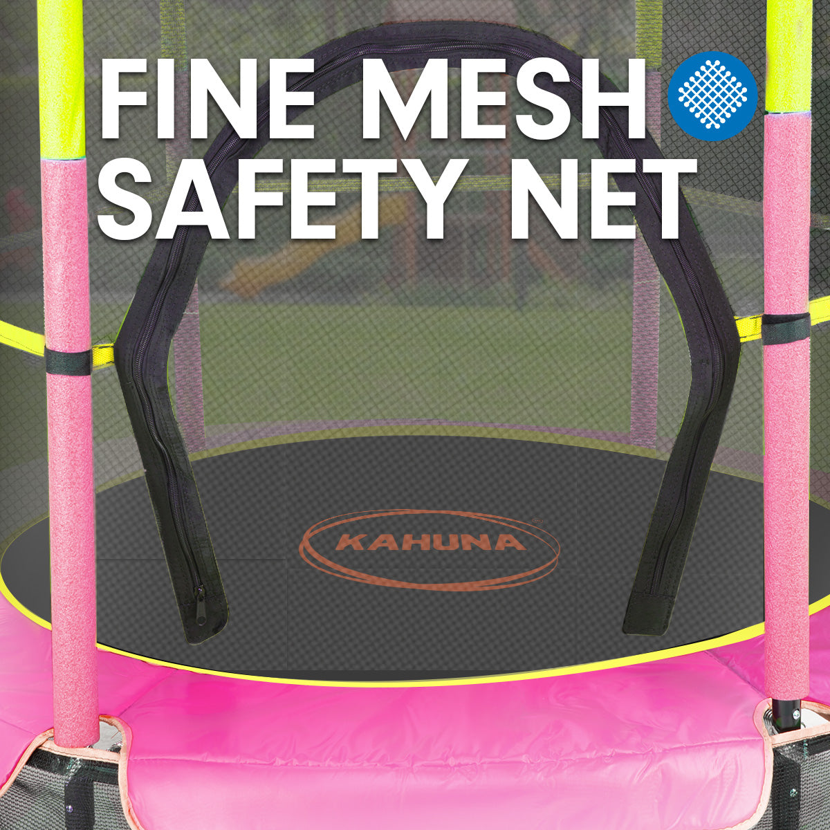 Kahuna Mini 4.5 ft Trampoline Yellow Pink