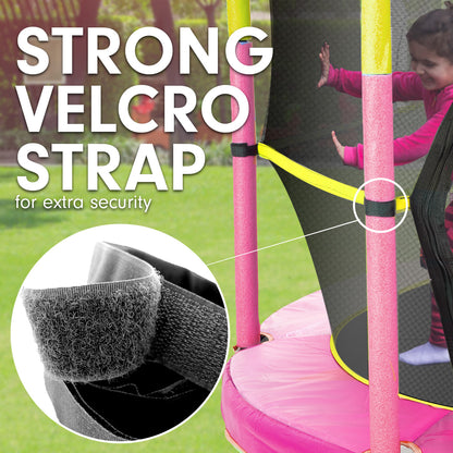 Kahuna Mini 4.5 ft Trampoline Yellow Pink