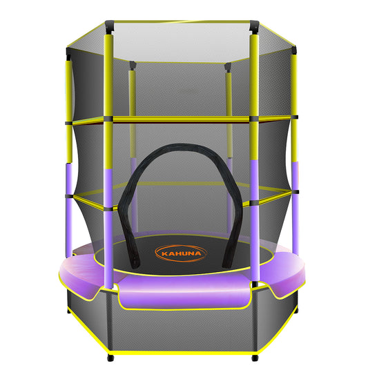 Kahuna Mini 4.5 ft Trampoline Yellow Purple