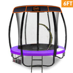 Trampoline 6ft with  Roof Cover - Purple