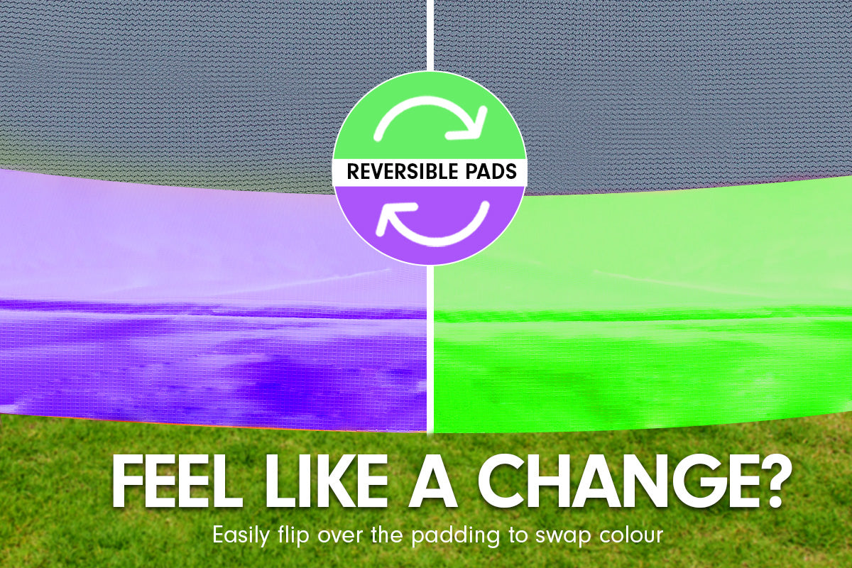 Kahuna Classic 6ft Trampoline Reversible Pad Purple Green