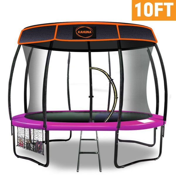  Trampoline 10 ft with  Roof - Pink