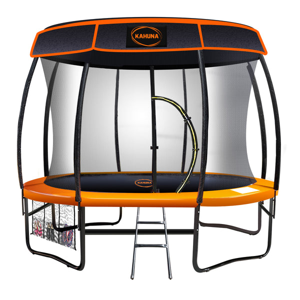  Trampoline 12 ft with  Roof-Orange