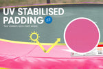 Trampoline 10 ft with  Roof - Pink