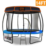 Trampoline 14 ft with Roof - Blue