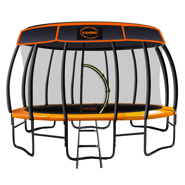  Trampoline 14 ft with  Roof- orange