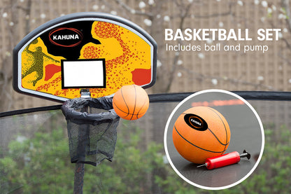 Kahuna Classic 6ft Trampoline with Basketball Set - Purple