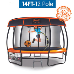 14ft-12 Pole Kahuna Trampoline Roof Shade Cover