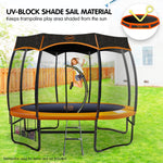 10Ft Removable Twister Trampoline Roof Shade Cover