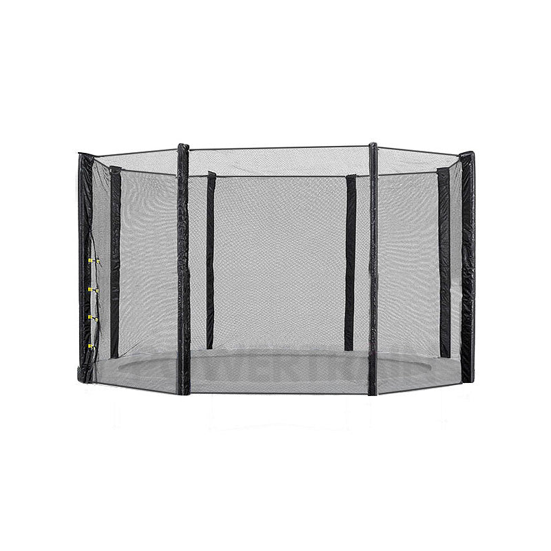 14ft Replacement Round Outdoor Trampoline Safety Net Enclosure 8 pole