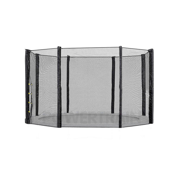  10ft Replacement Round Outdoor Trampoline Safety Net Enclosure 8 pole