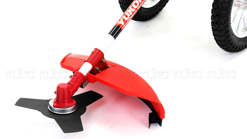 Yukon 52cc Wheeled Petrol Garden Line Trimmer Brush Cutter