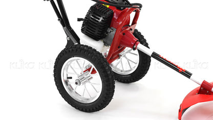 Yukon 52cc Wheeled Petrol Garden Line Trimmer Brush Cutter