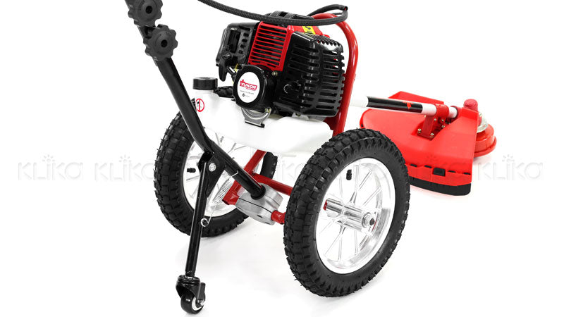 Yukon 52cc Wheeled Petrol Garden Line Trimmer Brush Cutter