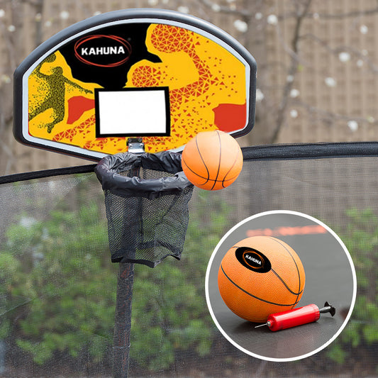 Kahuna 10ft Springless Trampoline with Basketball Set