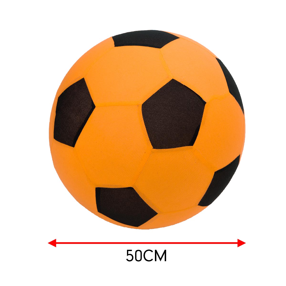 Trampoline Inflatable Football Play Ball Kids Soft Soccer- Orange
