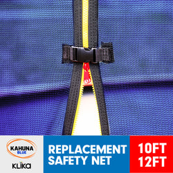 12ft Replacement Trampoline Inner Net Blue for 8 Poles Trampoline