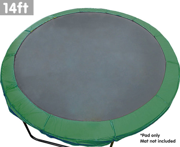  Trampoline 14Ft Replacement Outdoor Round Spring Pad Cover - Green