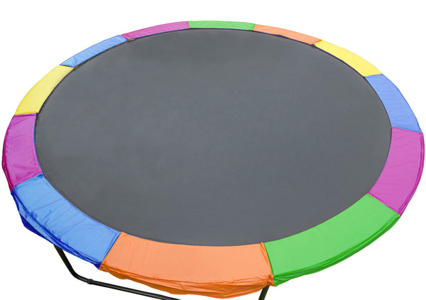  Replacement Trampoline Pad  Outdoor Round Spring Cover 8 ft - Rainbow