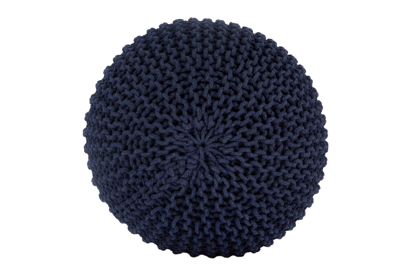 Knitted Pouf NAVY BLUE
