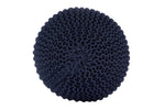 Knitted Pouf NAVY BLUE