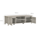 Tv Stand Entertainment Unit 120Cm In White Oak