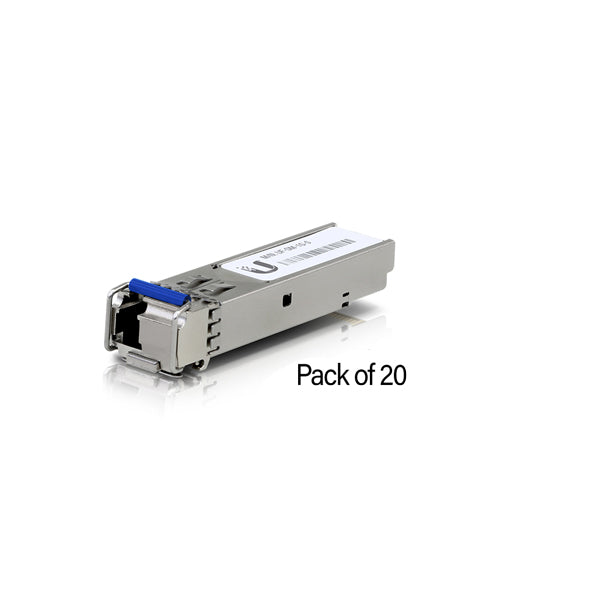 Ubiquiti UF-SM-1G-S Single Mode Fibre SFP Module-pack of 20 
