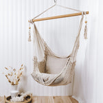 Ultimate Comfort with the Havana Cream Hanging Hammock Chair