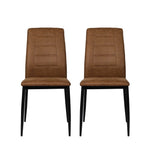 Upgrade Your Lounge Room with 2x Comfortable Leathaire Accent Chairs for Seating