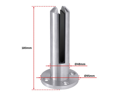 Frameless Pool Glass Fencing Clamps Spigots