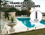 Frameless Pool Glass Fencing Clamps Spigots