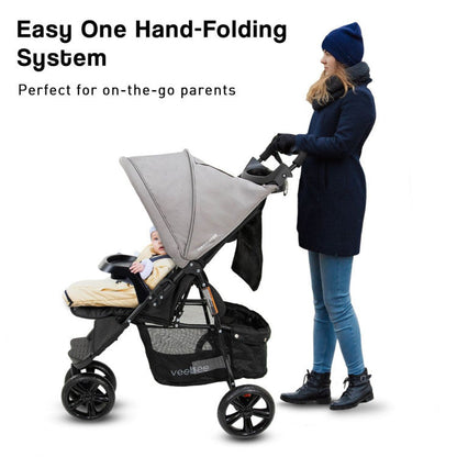 Veebee 3-wheel navigator stroller - fauna