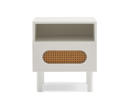 Versatile bedside table in White/Maple