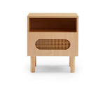 Versatile bedside table in White/Maple