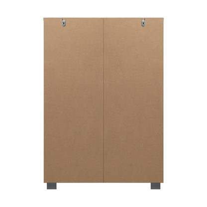 Versatility of the Shoe Cabinet Shoe Rack Footwear Storage-Natural beige\White