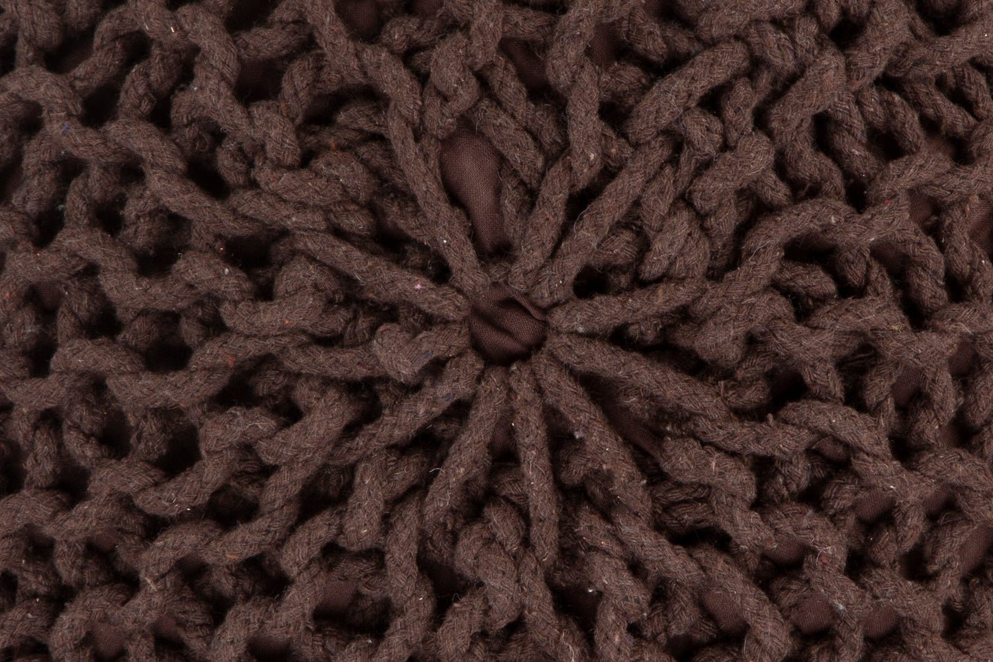 Knitted Pouf BROWN
