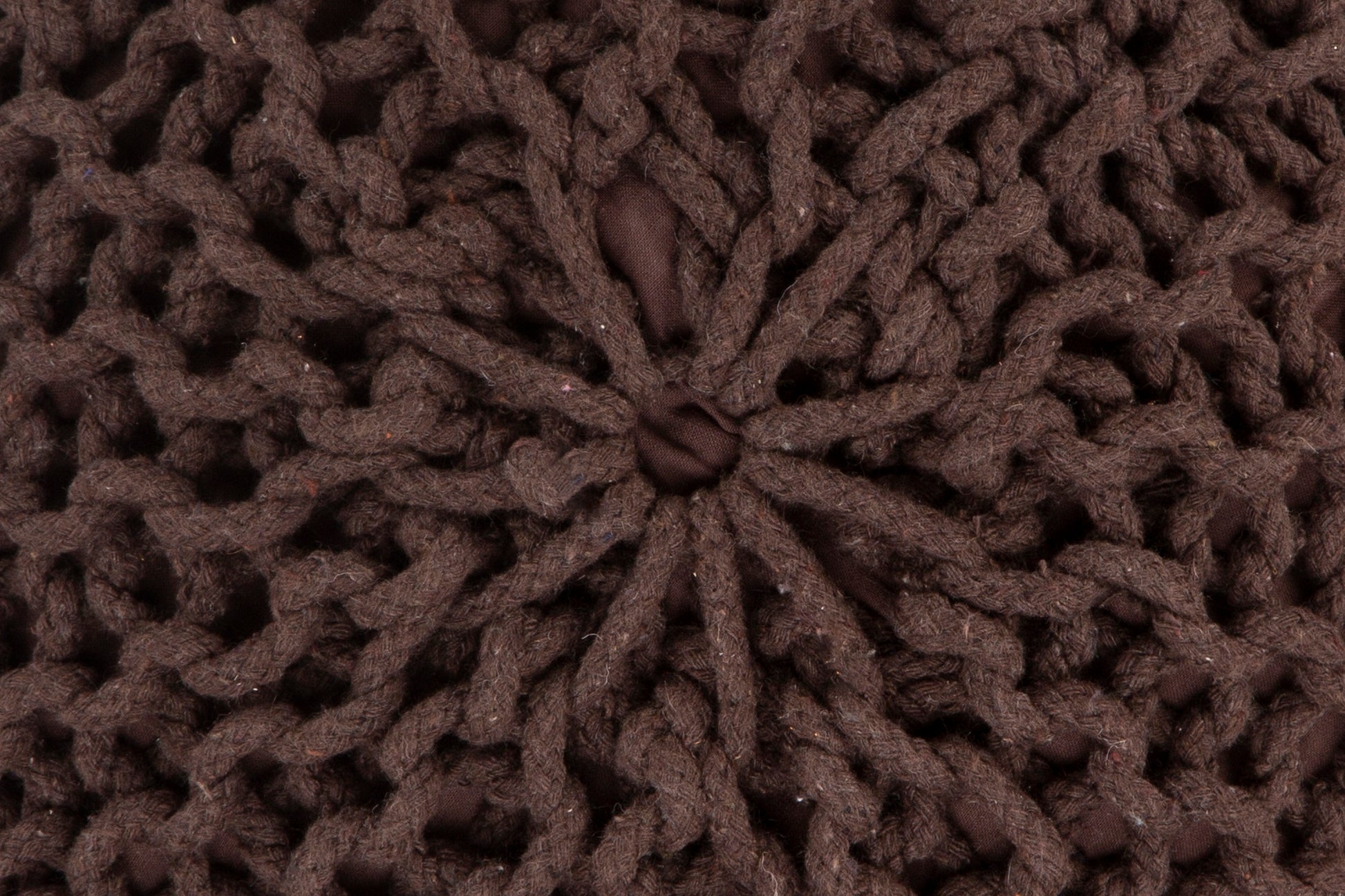 Knitted Pouf BROWN
