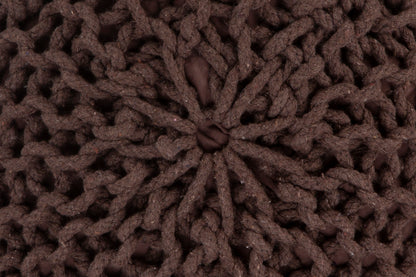 Knitted Pouf BROWN
