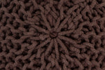 Knitted Pouf BROWN