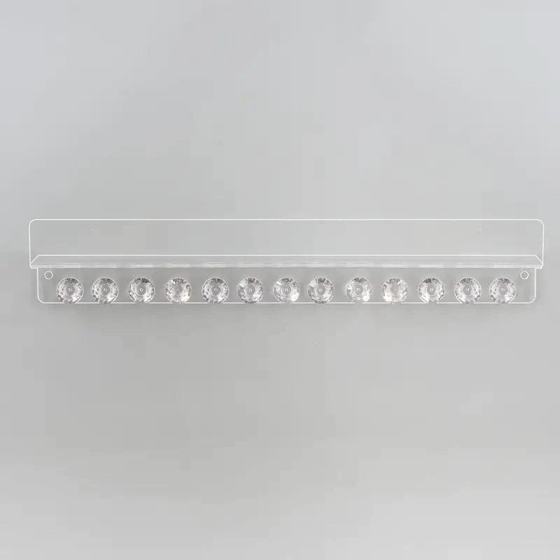 Wall-Mounted Jewelry Organizer with Display Shelf and 13 Hooks