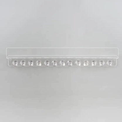 Wall-Mounted Jewelry Organizer with Display Shelf and 13 Hooks