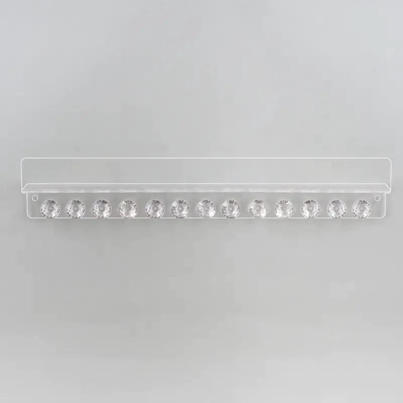 Wall-Mounted Jewelry Organizer with Display Shelf and 13 Hooks