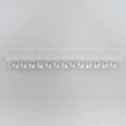 Wall-Mounted Jewelry Organizer with Display Shelf and 13 Hooks