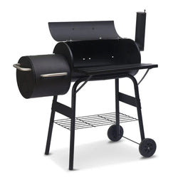 Wallaroo 2-in-1 outdoor barbecue grill & offset smoker
