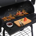 Wallaroo 2-in-1 outdoor barbecue grill & offset smoker