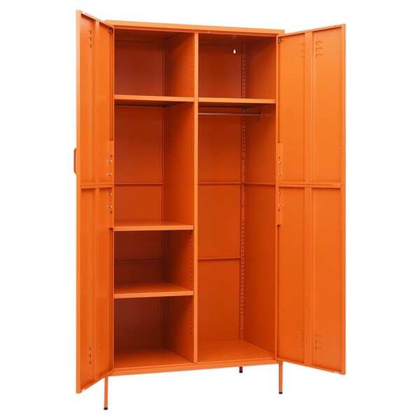 Cupboards & Wardrobes Wardrobe With 4 Shelves Steel