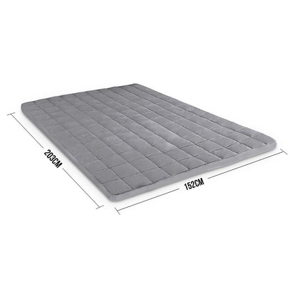 Laura Hill Weighted Blanket Heavy Kids Quilt Doona 9Kg - Grey