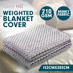 Weighted Blanket Quilt Doona Cover 152 x 203cm Grey