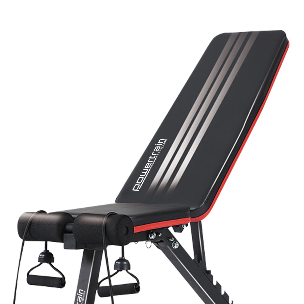 Flat Home Gym Bench Powertrain Adjustable Incline Decline FID
